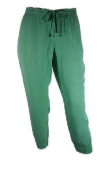 Stehmann Suzette2-721W Jogg - Pant mit Taschen und Zugband in shadow green