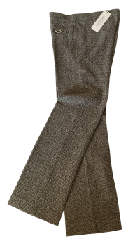 Preview: Stehmann Editta7 - 780 Boucle Hose mit Spange in schwarz / melange