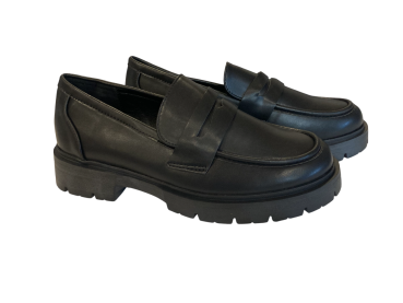 Damenschuhe Chunky Loafer schwarz Gr. 36-41