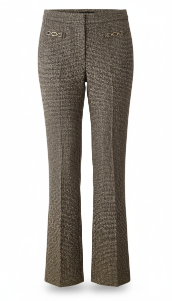 Stehmann Editta7 - 780 Boucle Hose mit Spange in schwarz / melange